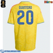 Fotballdrakt Herre Colombia Juan Fernando Quintero #20 Hjemmedrakt VM 2026 Kortermet